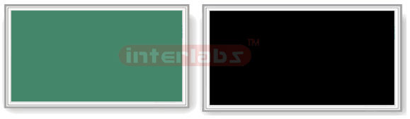 CUSTOMIZED FRAMING GREEN & WHITE BOARD WITHOUT CORNERS